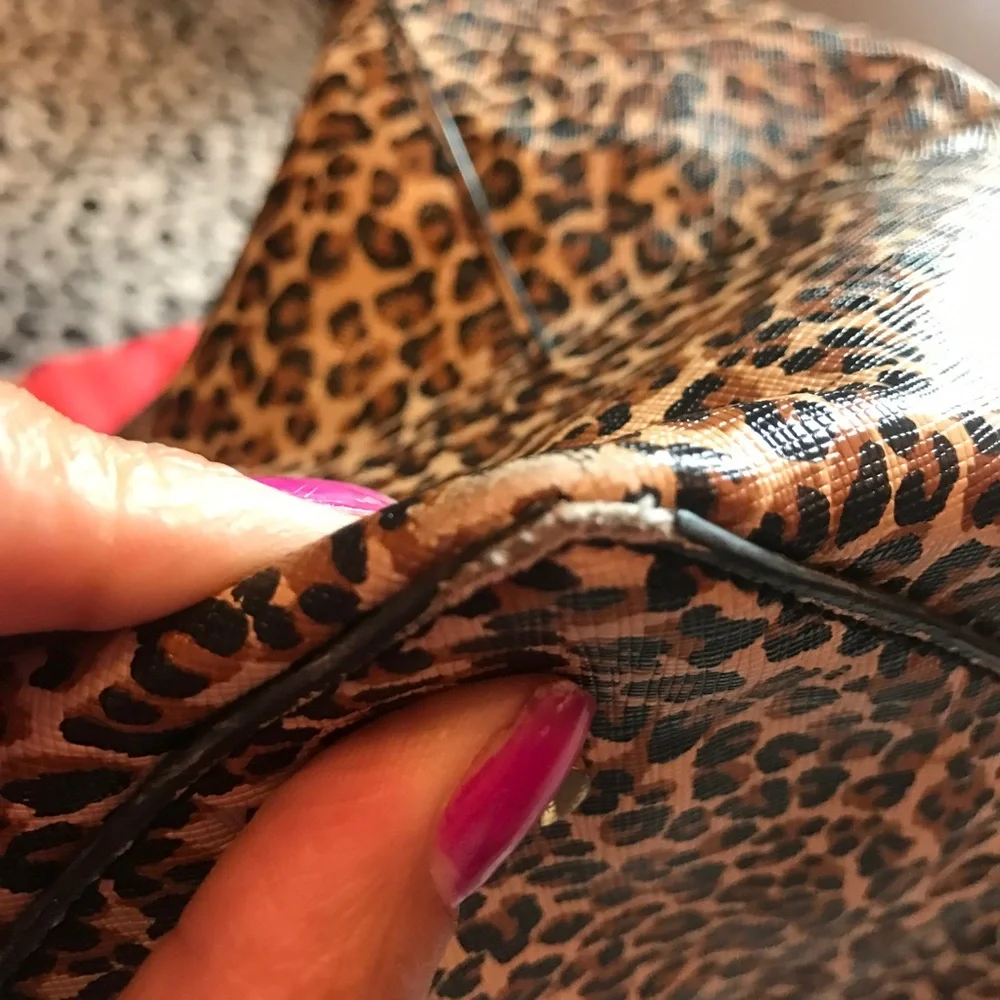 Tory Burch Leopard Print Bag with Black Accents